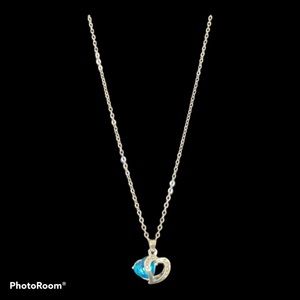 Double heart necklace